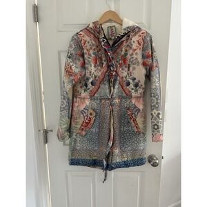 NEW JOHNNY WAS MULTICOLORED PRINTED THAI ANORAK HOODIE JACKET COAT SIZE XS $390